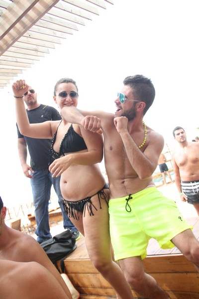 Cyan Beach Bar on Sunday
